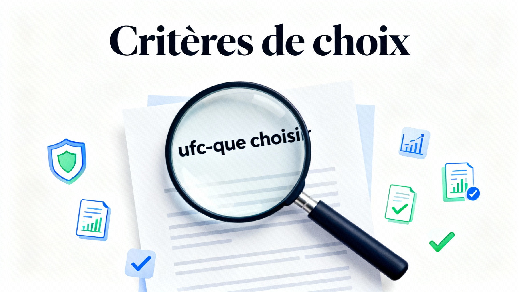 Comparatif assurance vie : ufc-que choisir à la loupe 1 Critères de choix