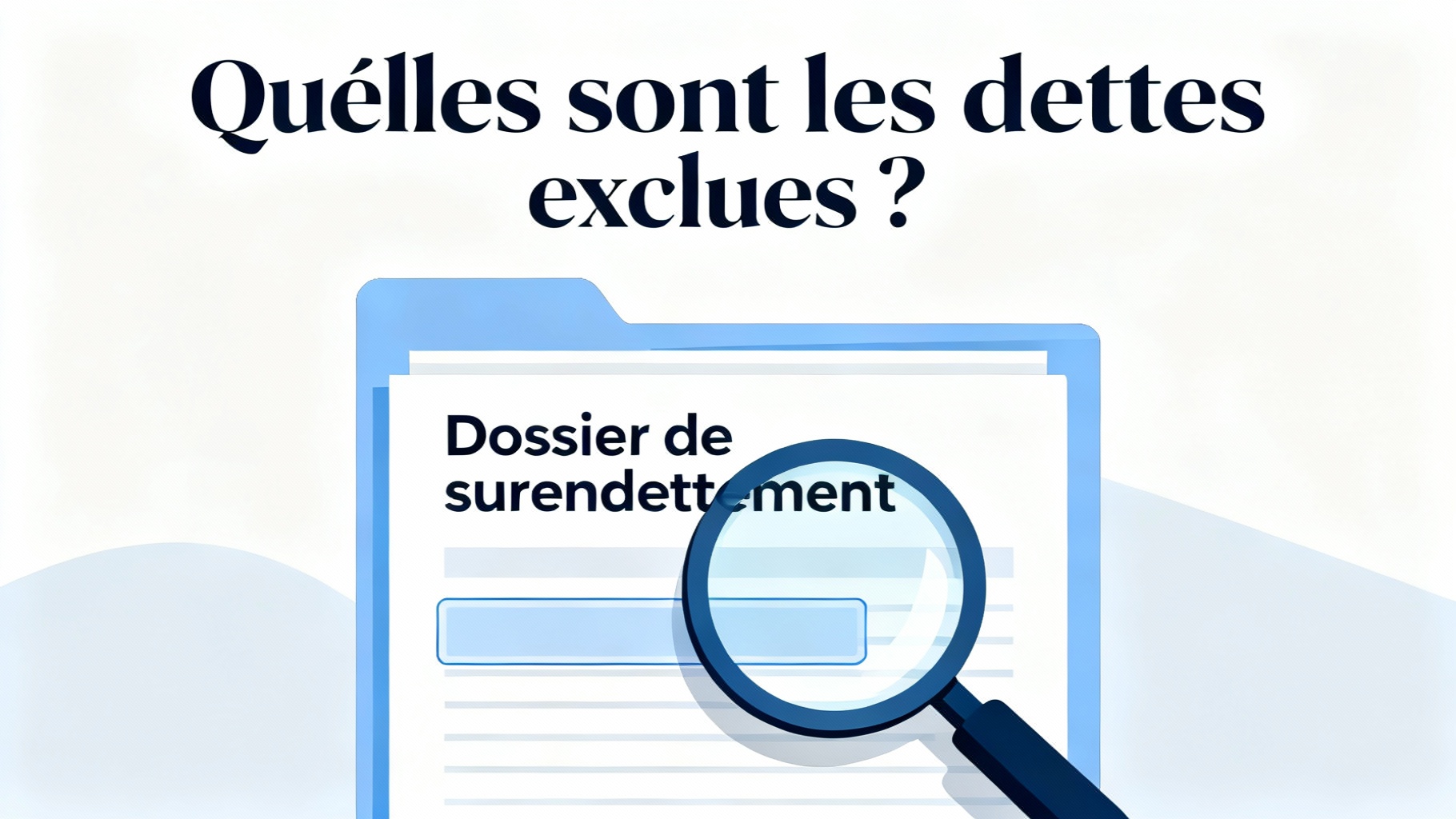 Dettes exclues du dossier de surendettement : tout savoir 1 Quelles sont les dettes exclues ?