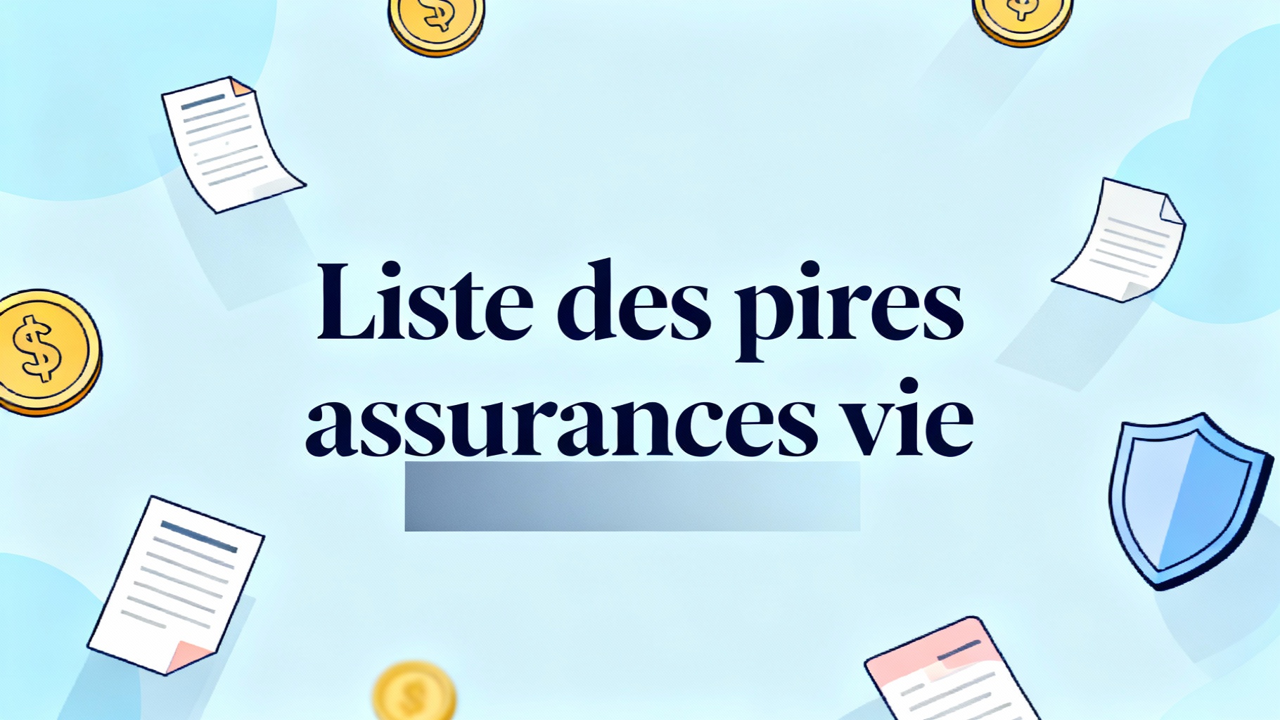 Liste des pires assurances vie