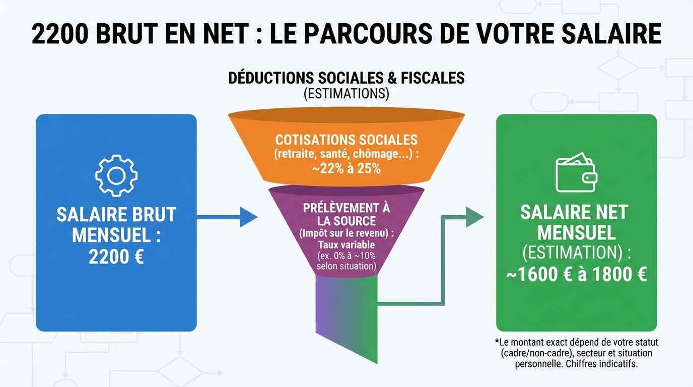 Facteurs influençant le salaire net
