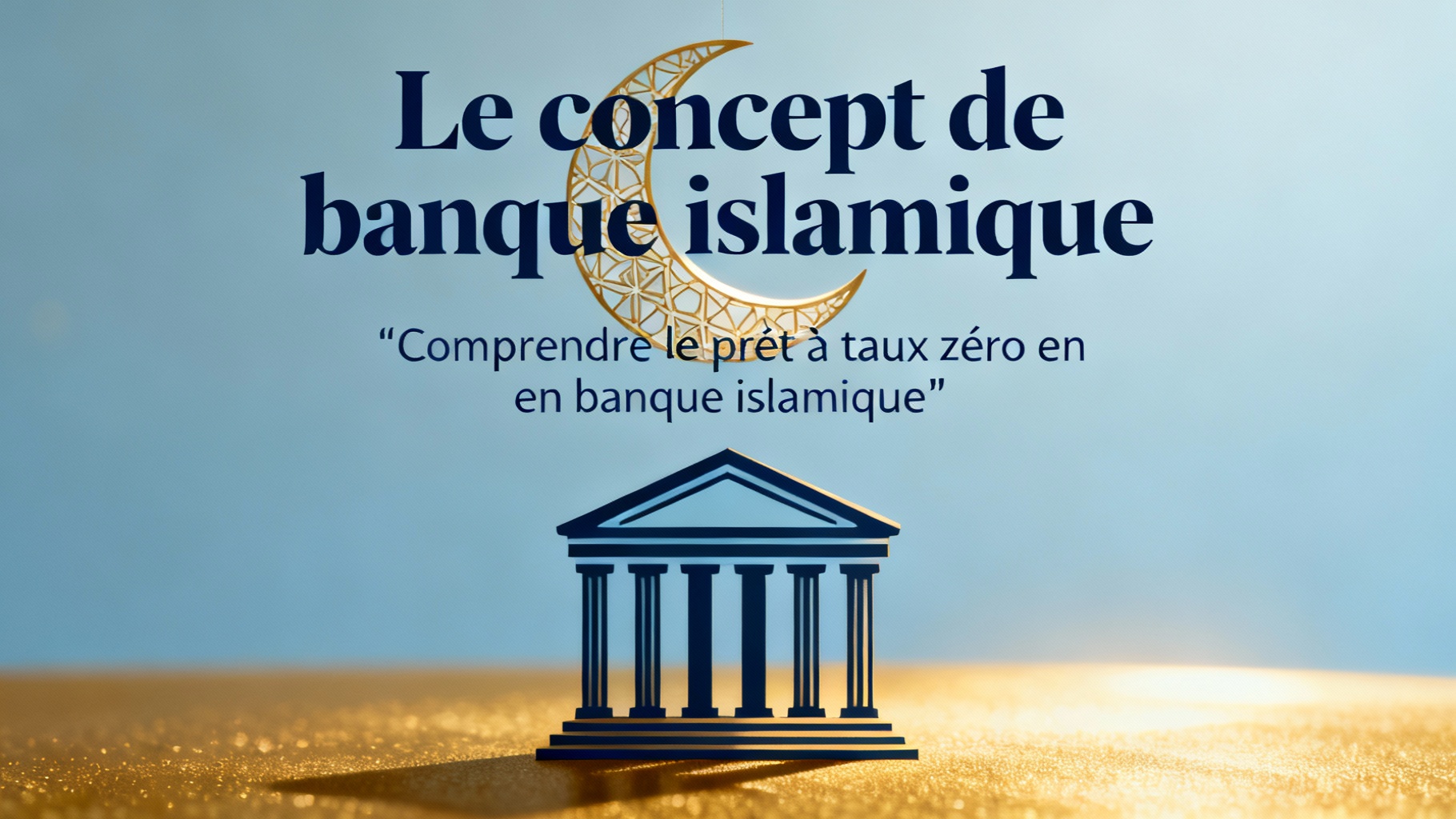 Comprendre le prêt à taux zéro en banque islamique 1 Le concept de banque islamique