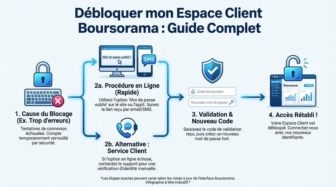 Étapes pour débloquer votre espace client