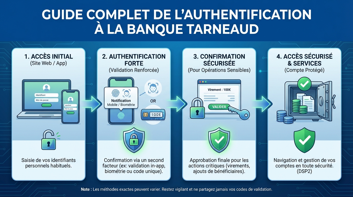 Qu'est-ce que l'authentification à la Banque Tarneaud ?