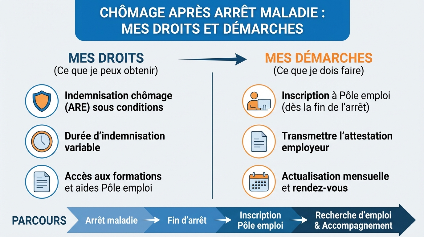 Les démarches à effectuer après un arrêt maladie