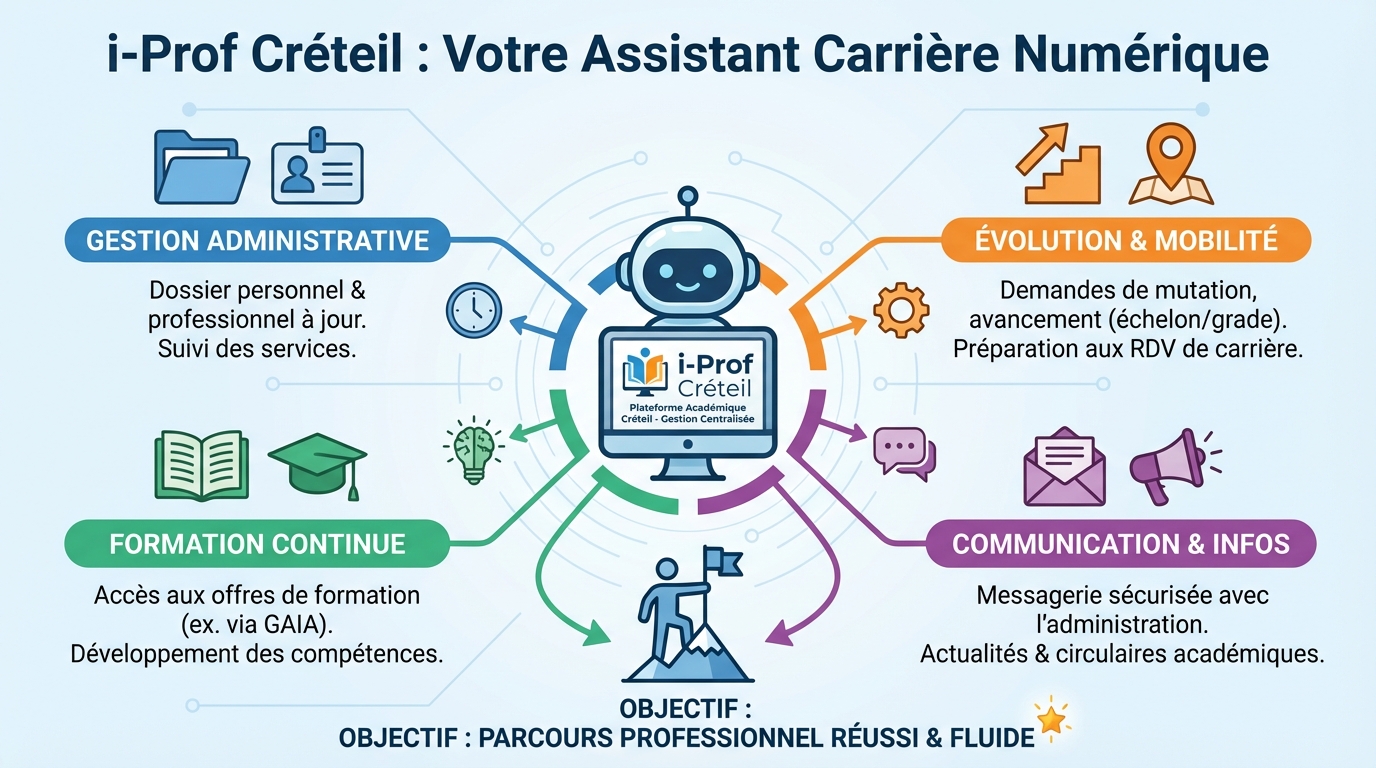 Fonctionnalités principales d'iProf